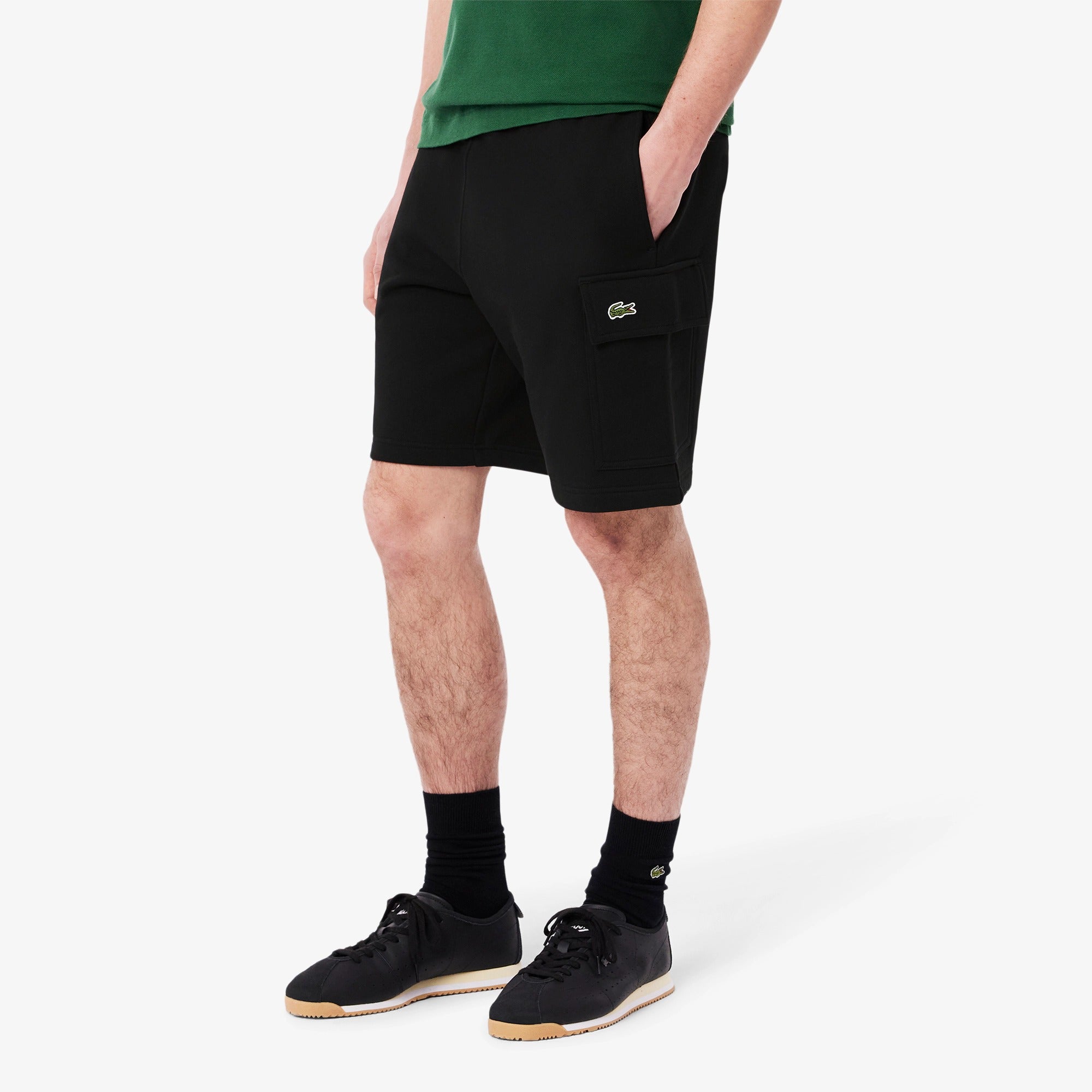 LACOSTE Shorts Uomo Cargo-Nero