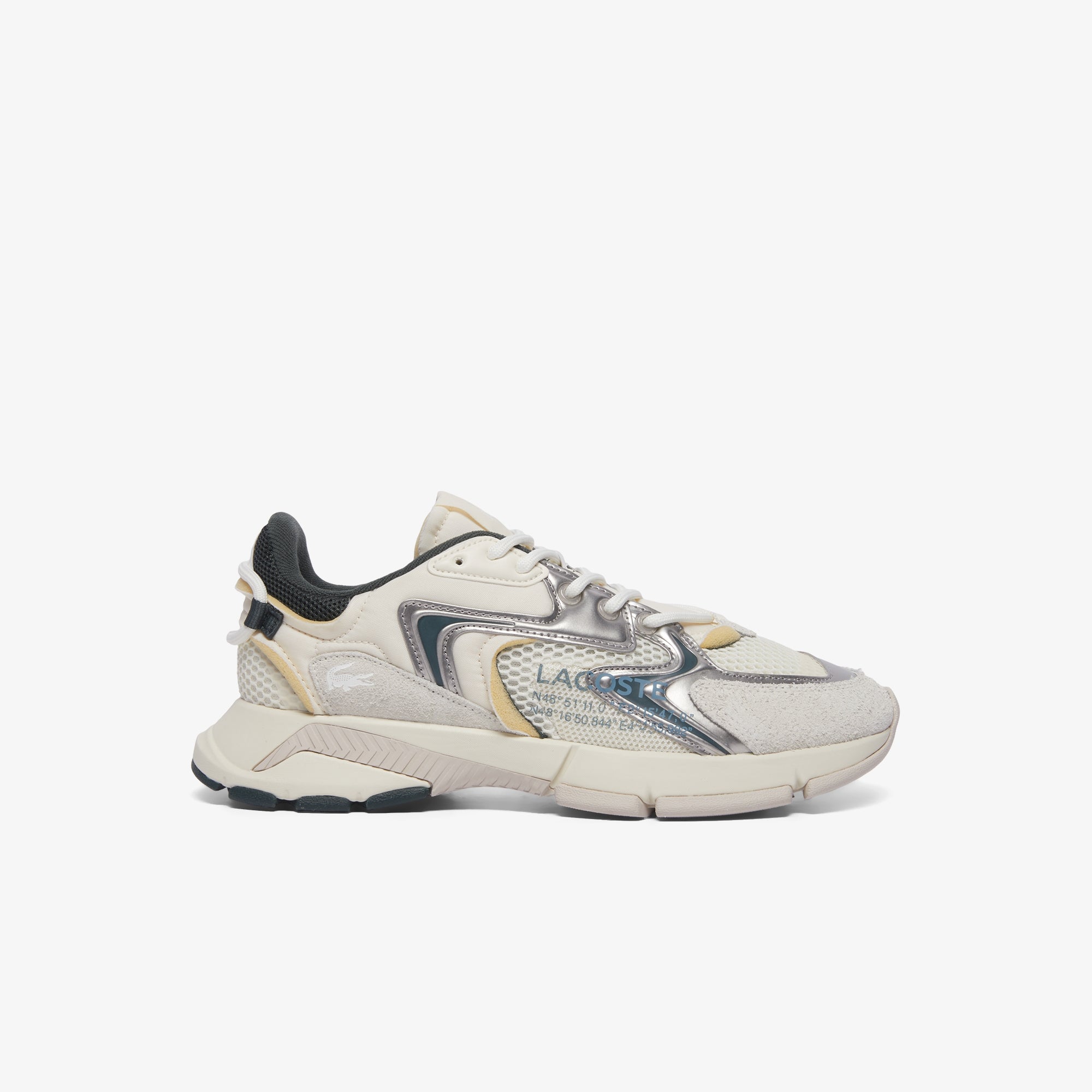 LACOSTE Sneaker Uomo L003 Neo-Bianco Verde Scuro
