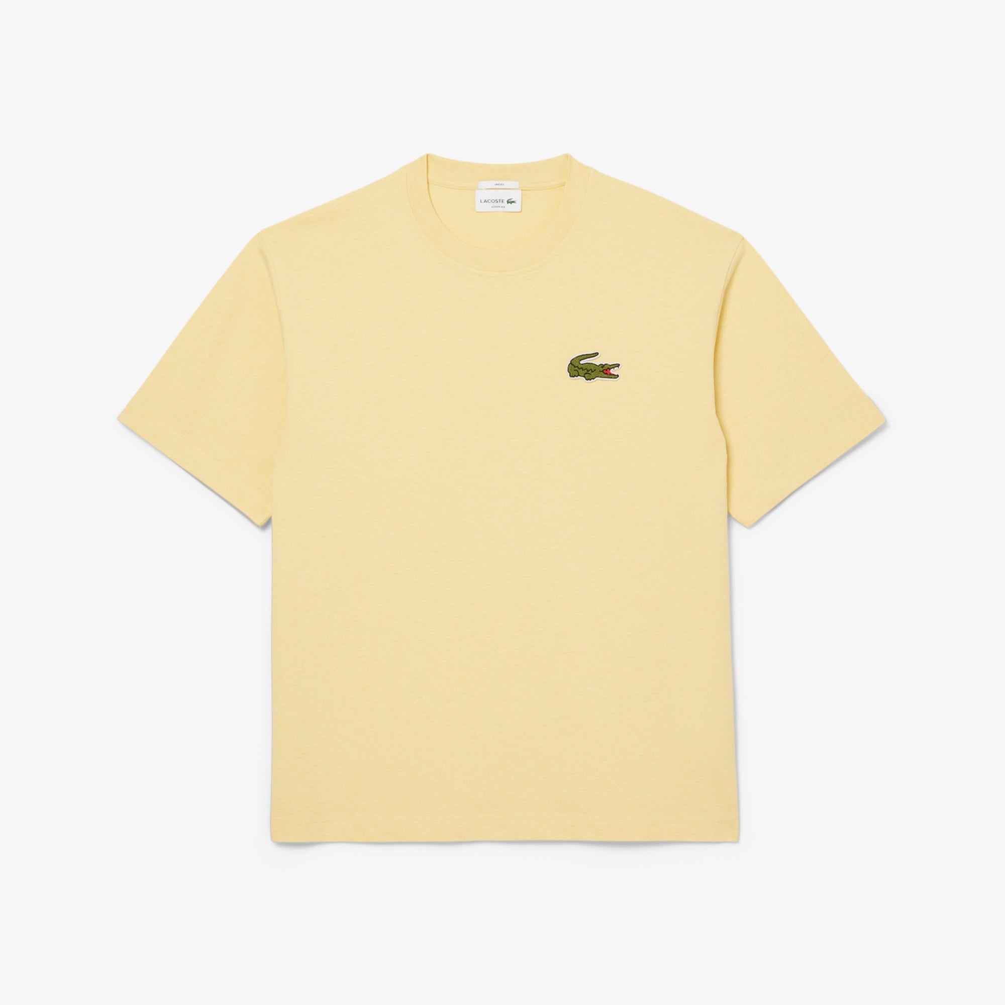 LACOSTE T-Shirt Unisex Logo Loose Fit-Giallo