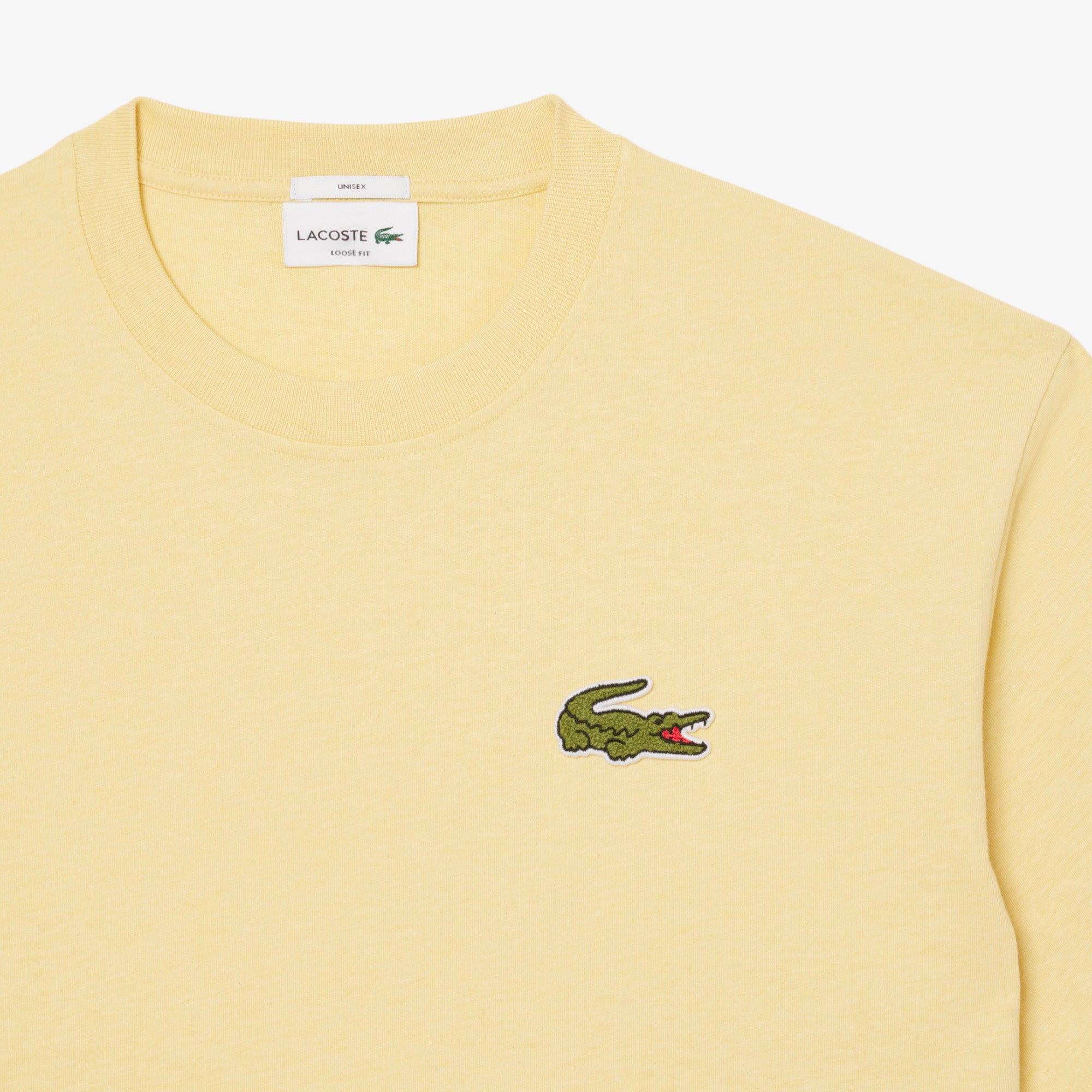LACOSTE T-Shirt Unisex Logo Loose Fit-Giallo