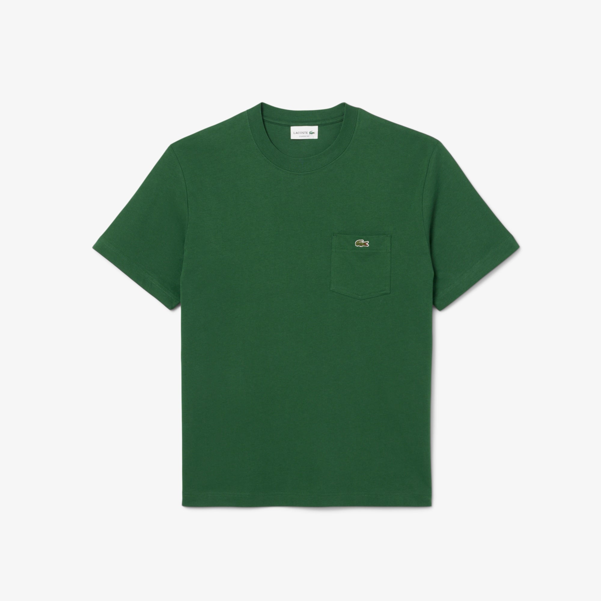 LACOSTE T-Shirt Uomo Taschino-Verde