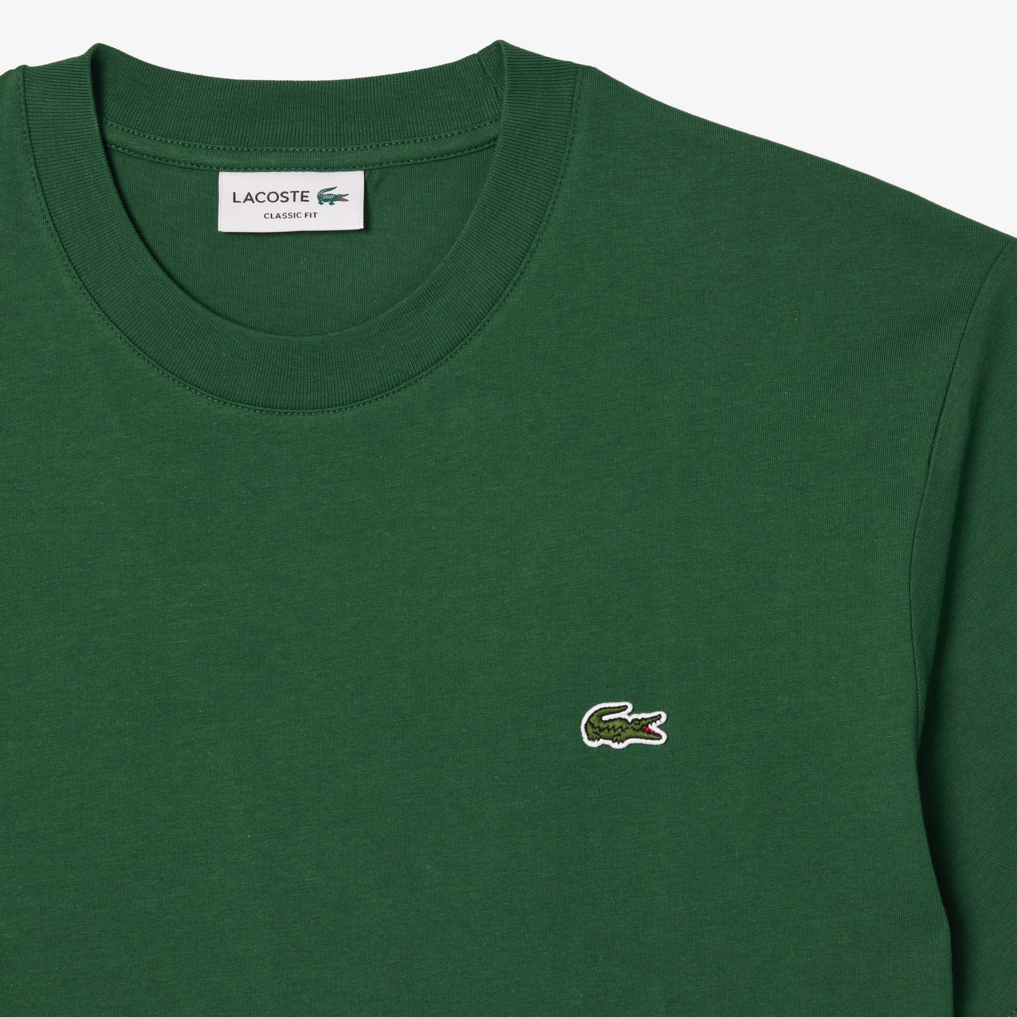 LACOSTE T-Shirt Uomo Cotone-Verde