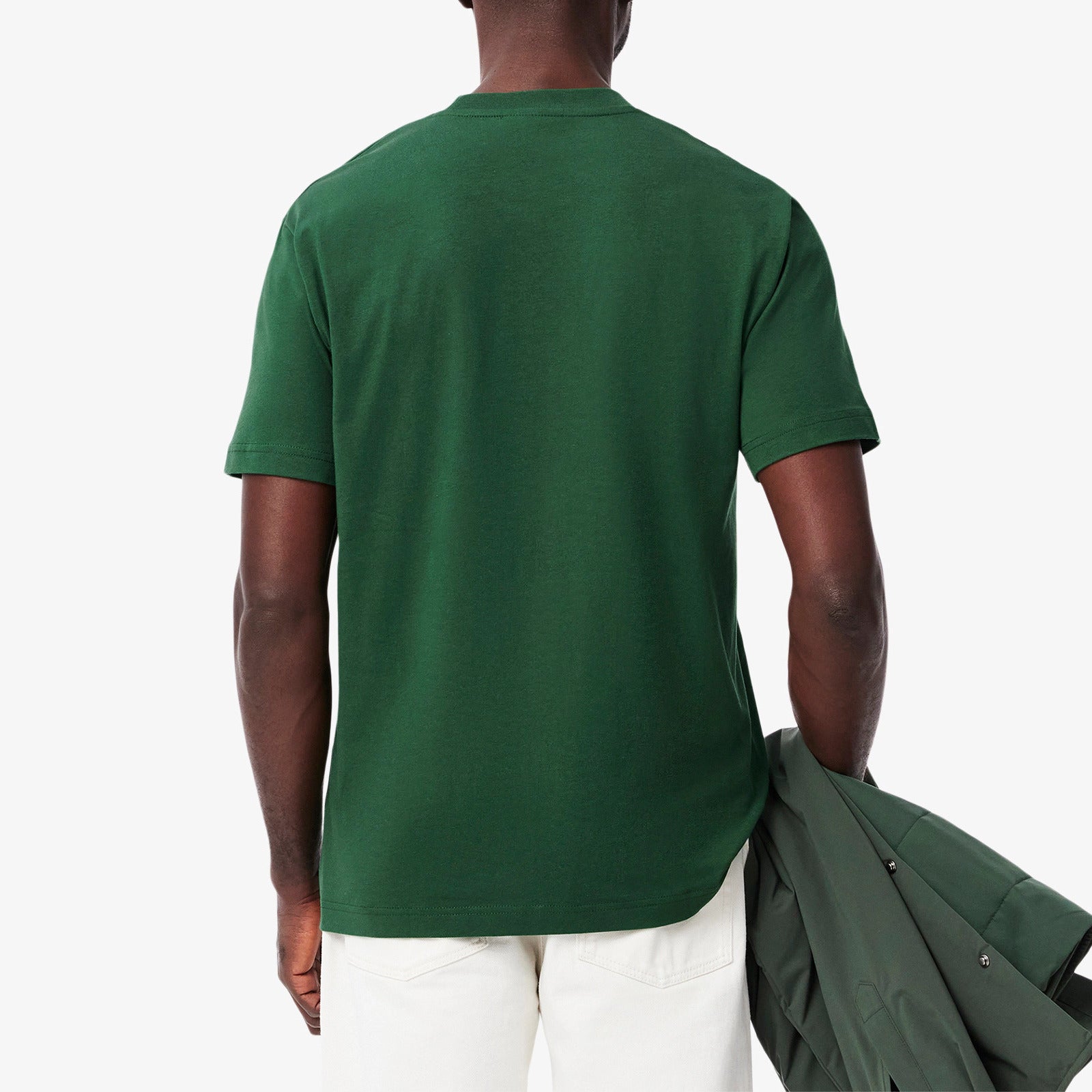 LACOSTE T-Shirt Uomo Cotone-Verde