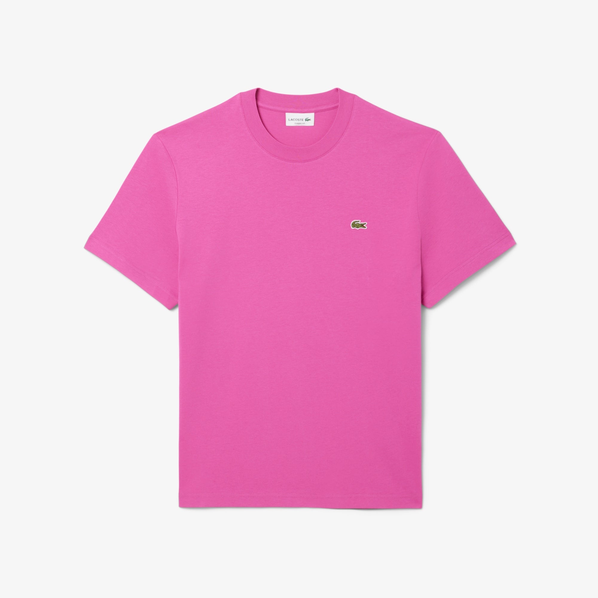 LACOSTE T-Shirt Uomo Cotone-Rosa