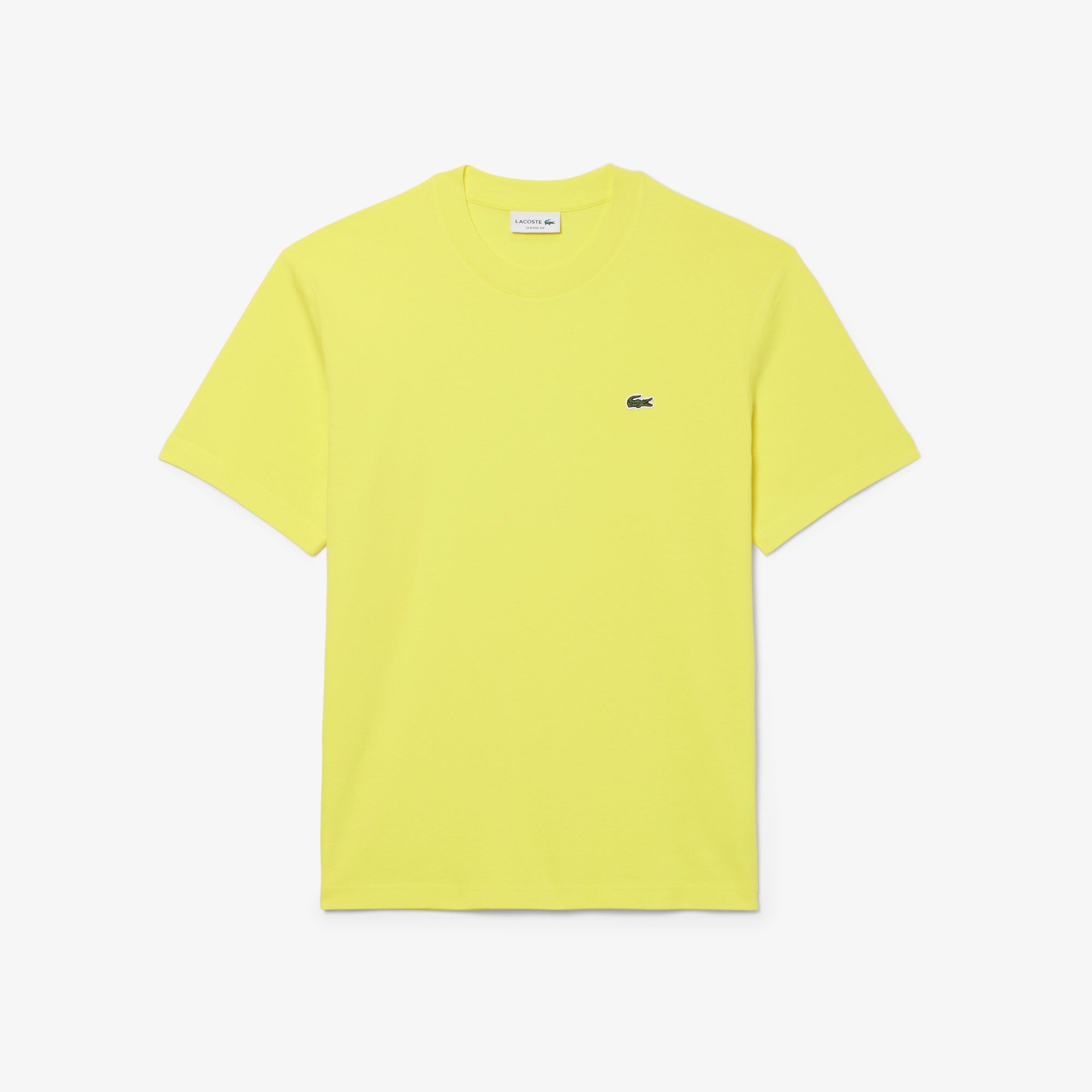 LACOSTE T-Shirt Uomo Cotone-Giallo
