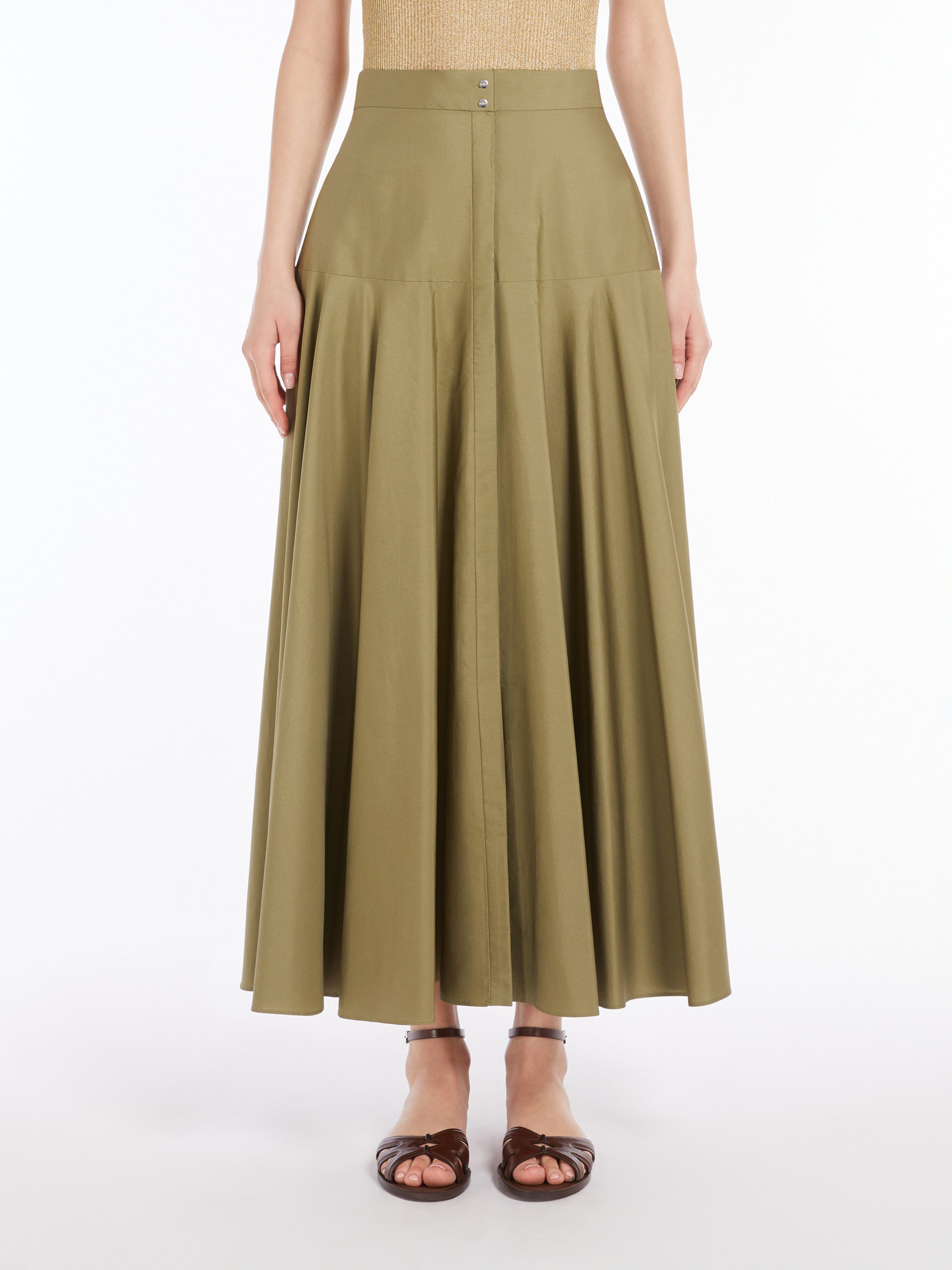 MAX MARA Gonna Donna Lunga Oxiria-Verde Kaki