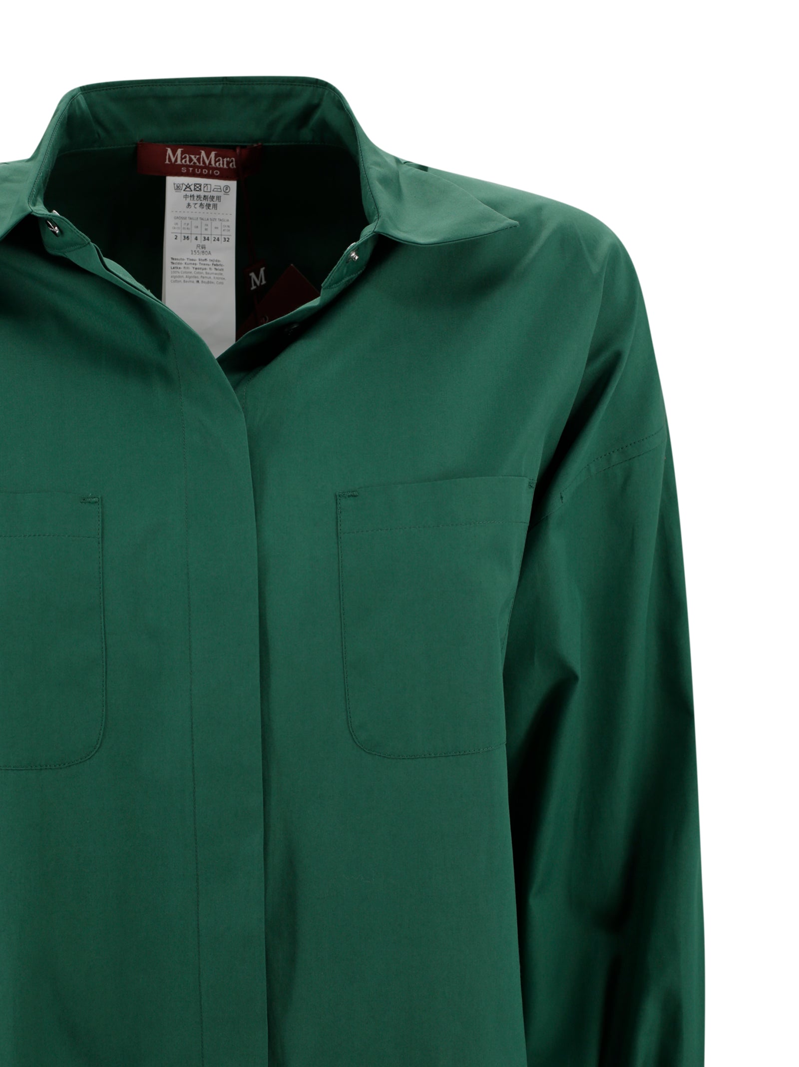 MAX MARA Camicia Donna Odino-Verde Smeraldo