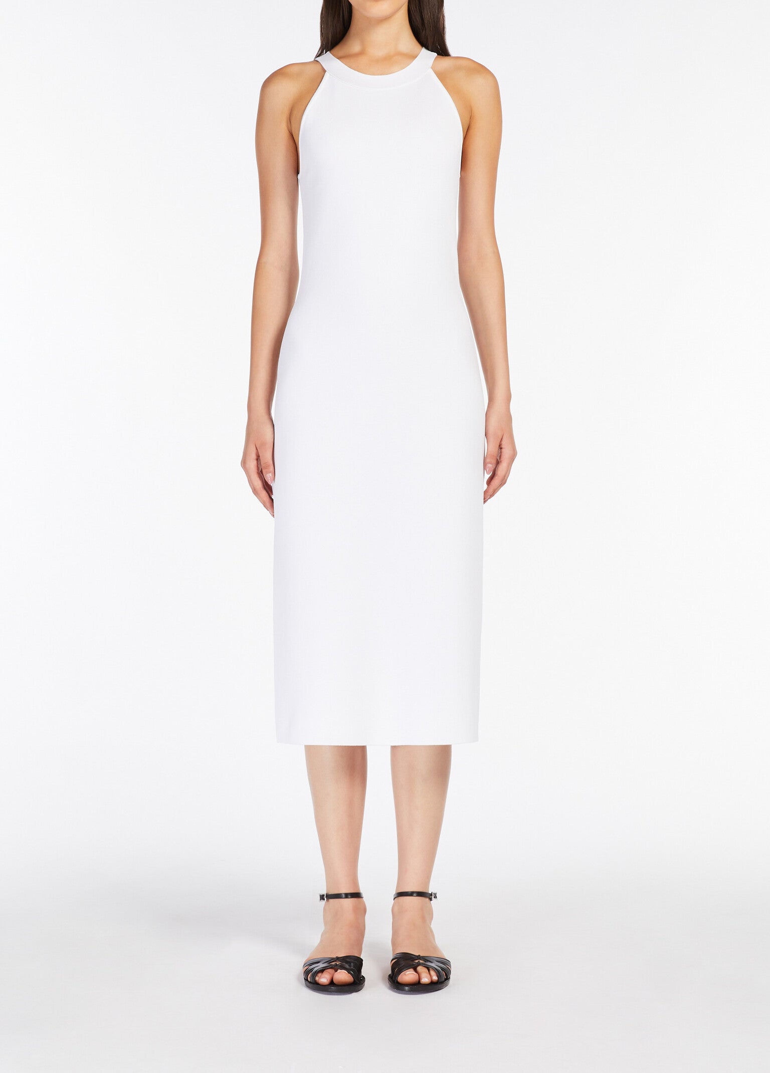 MAX MARA Abito Donna Midi Pirenei-Bianco Ottico