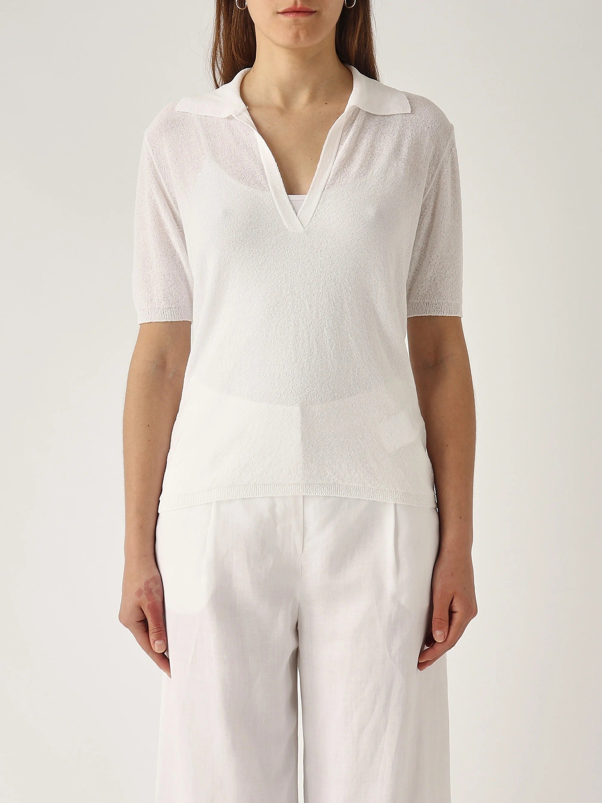 MAX MARA Polo Donna Casarsa-Bianco Ottico