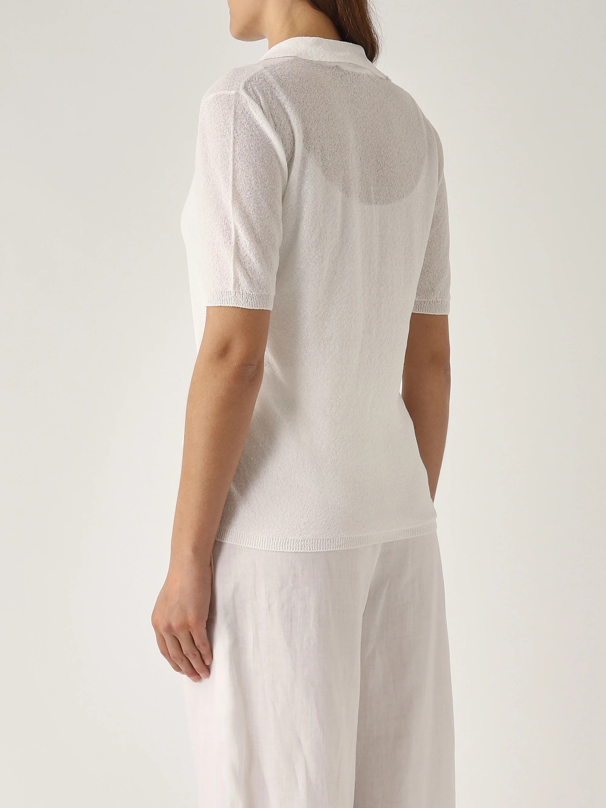 MAX MARA Polo Donna Casarsa-Bianco Ottico