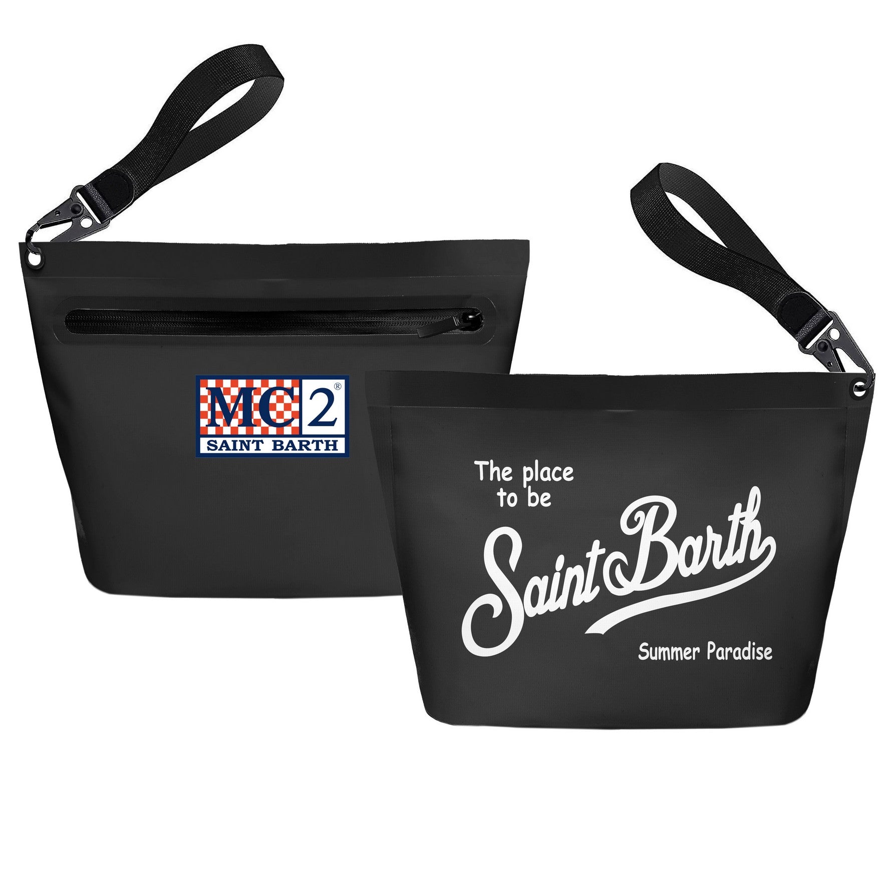 MC2 SAINT BARTH Pochette Aline Aqua-Nero