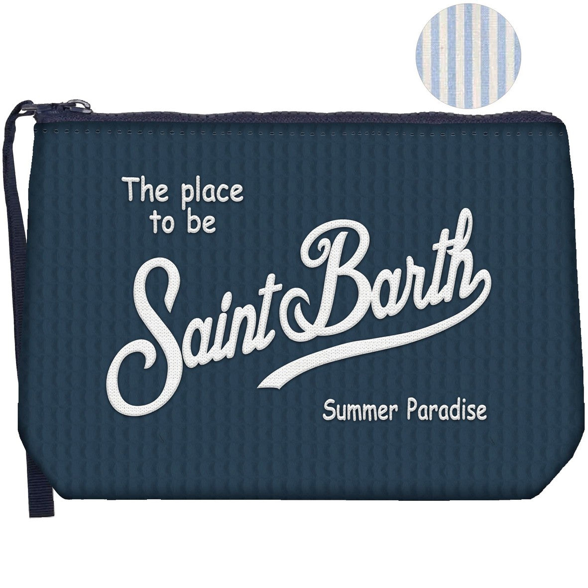 MC2 SAINT BARTH Pochette Aline Soft-Waffle Navy