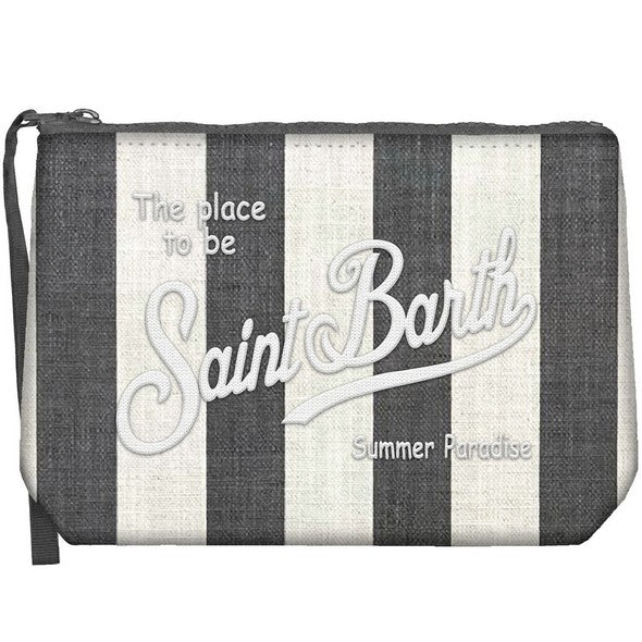 MC2 SAINT BARTH Pochette Aline Soft-Stripes Big Grigio