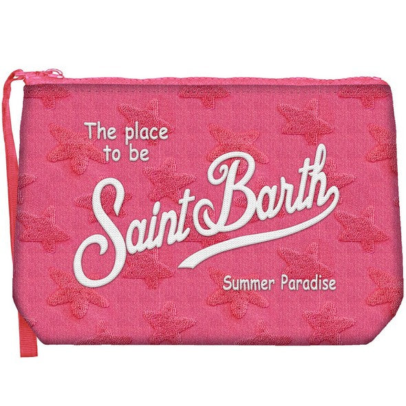 MC2 SAINT BARTH Pochette Aline Sponge-Stars Fucsia