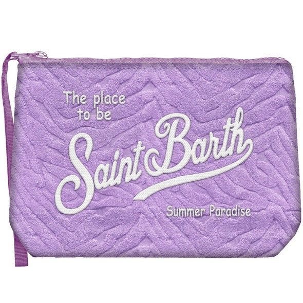 MC2 SAINT BARTH Pochette Aline Sponge-Zebra Viola