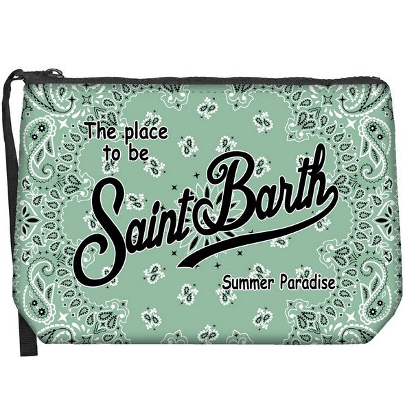 MC2 SAINT BARTH Pochette Aline-Bandanna Round Verde Salvia