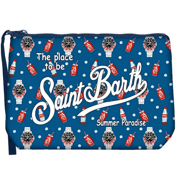 MC2 SAINT BARTH Pochette Aline-Watch Red Cola Navy