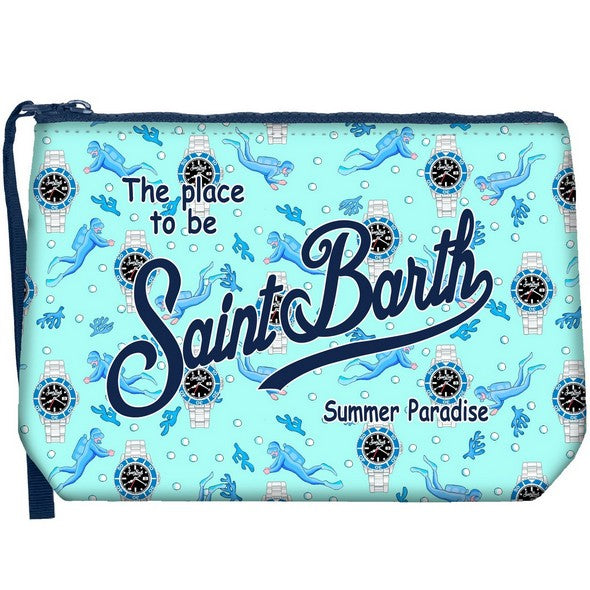 MC2 SAINT BARTH Pochette Aline-Sub Watch Verde Acqua