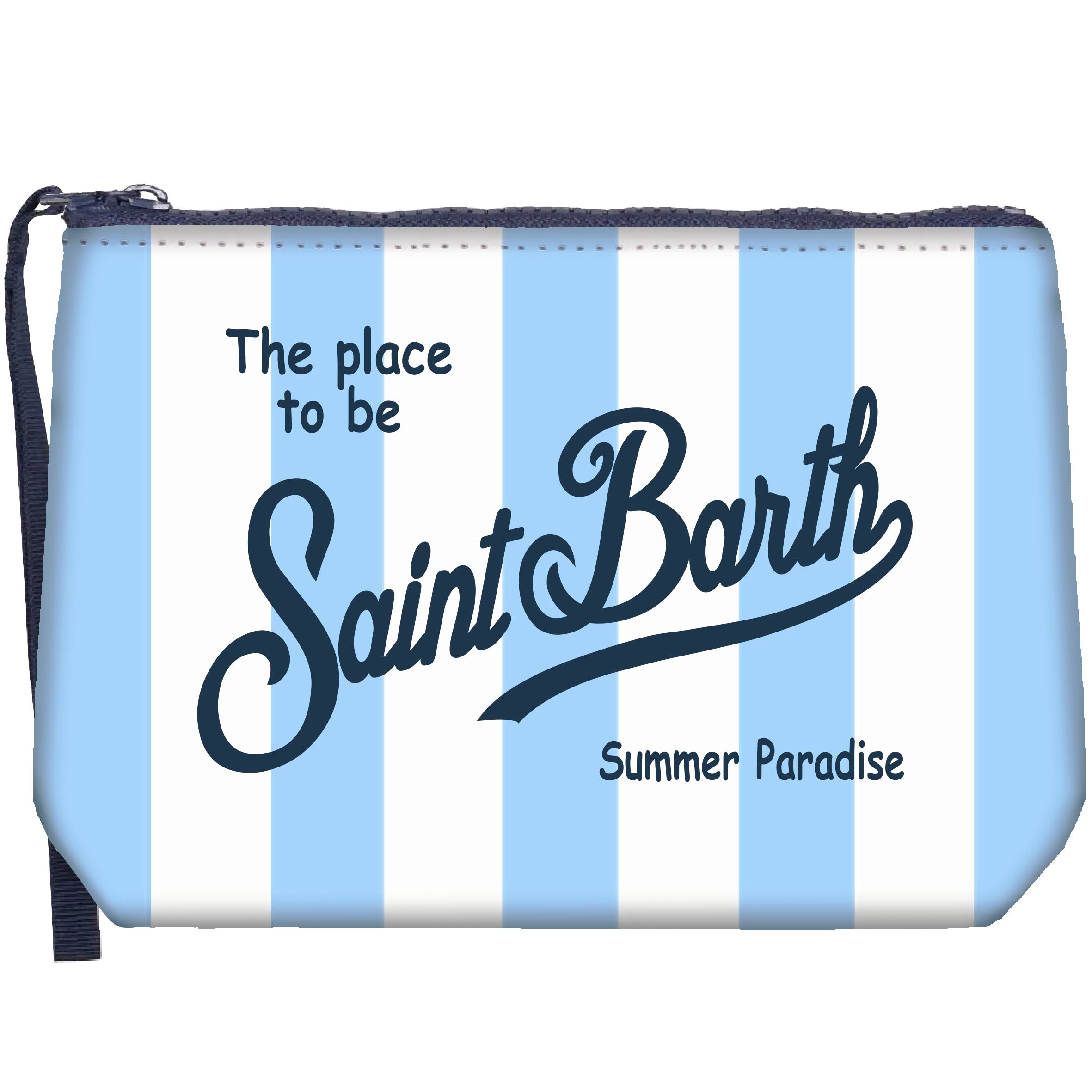 MC2 SAINT BARTH Pochette Aline-Stripes Pop Azzurro