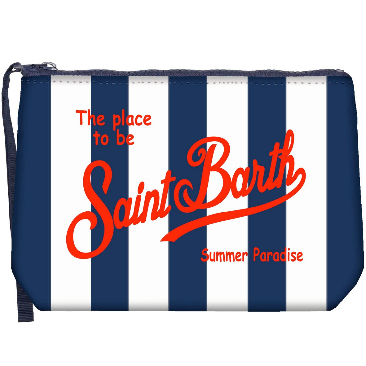 MC2 SAINT BARTH Pochette Aline-Stripes Pop Navy