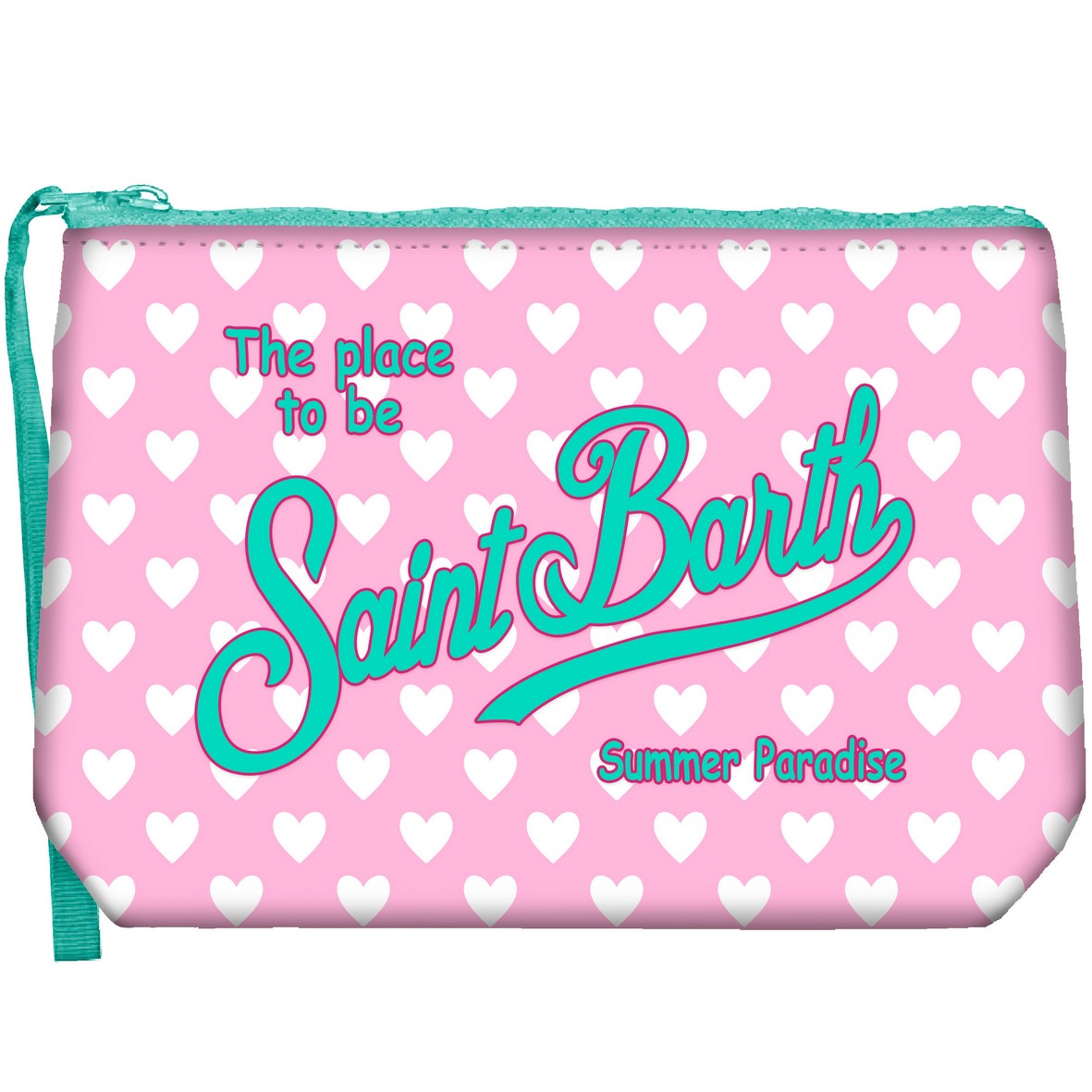 MC2 SAINT BARTH Pochette Aline-Mini Hearts Rosa