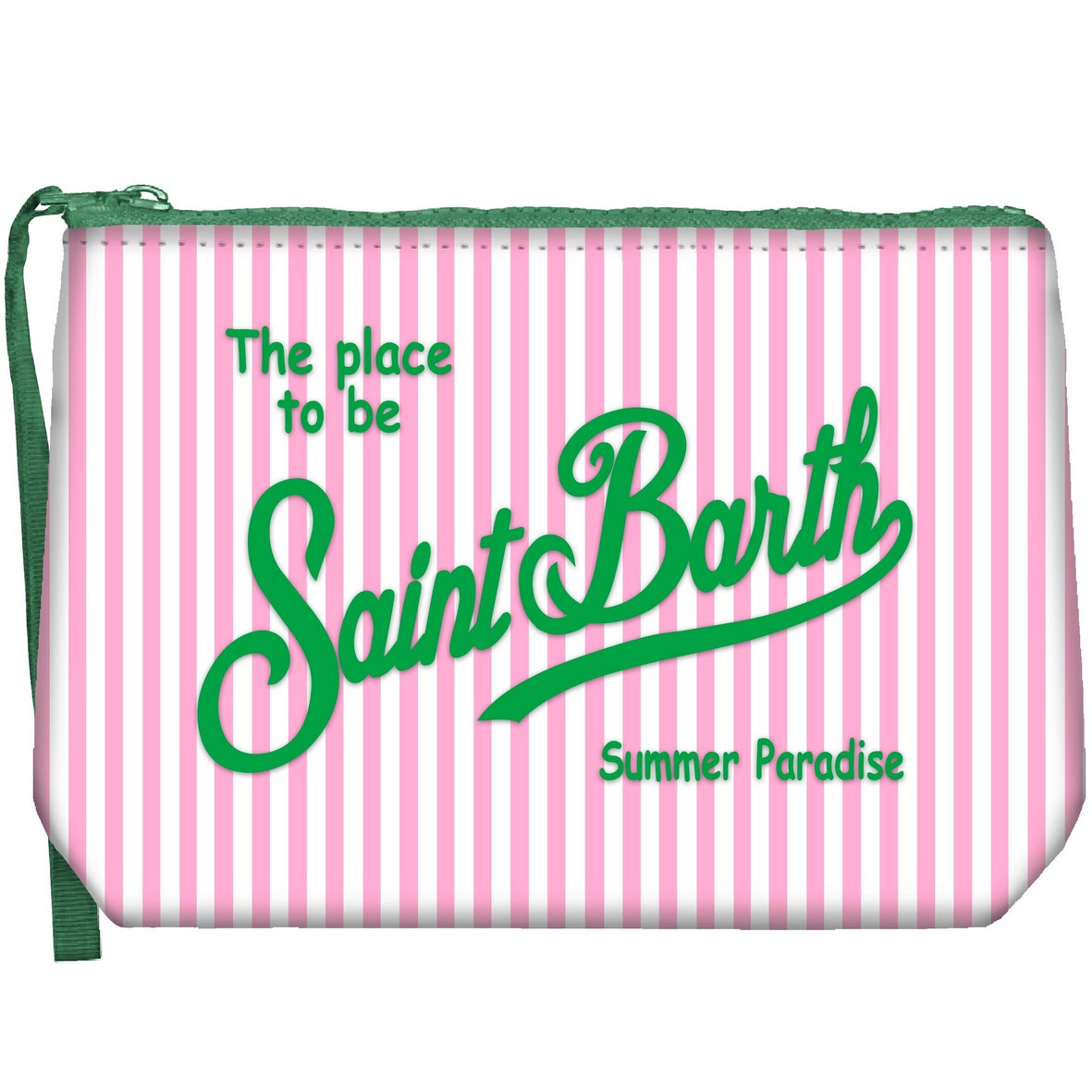 MC2 SAINT BARTH Pochette Aline-Stripes Mini Rosa