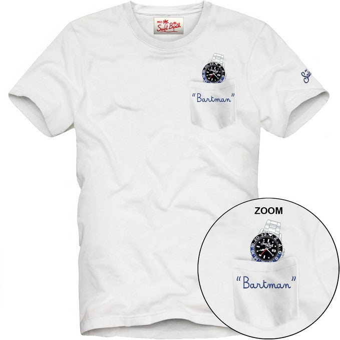 MC2 SAINT BARTH T-Shirt Uomo Austin-Bartman Bianco