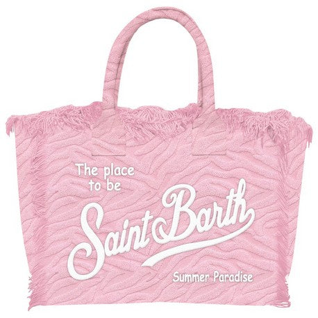 MC2 SAINT BARTH Borsa Colette Sponge-Zebra Rosa