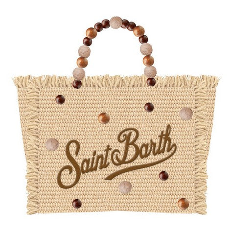 MC2 SAINT BARTH Borsa Colette Straw N-Beads Naturale