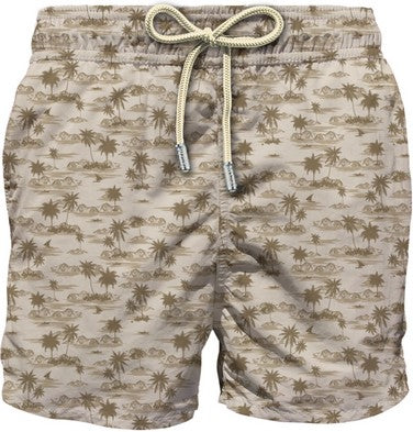 MC2 SAINT BARTH Boxer Uomo Comfort Light-Hawaii Beach Beige
