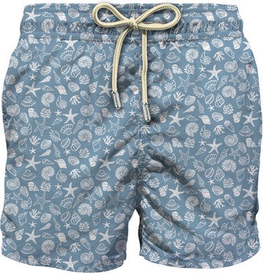 MC2 SAINT BARTH Boxer Uomo Comfort Light-Water Shell Dusty Blu