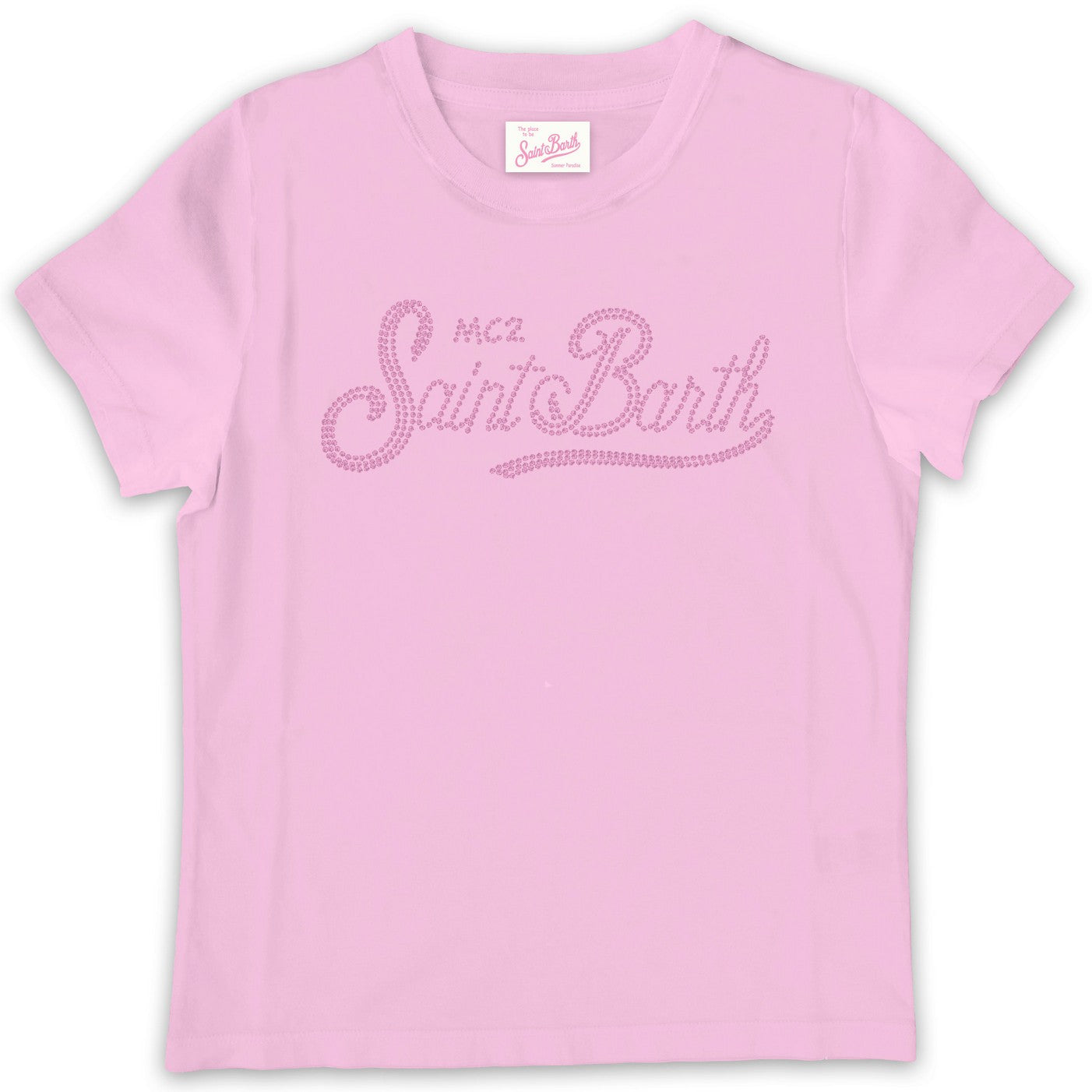 MC2 SAINT BARTH T-Shirt Bambina Elly-Strass Rosa