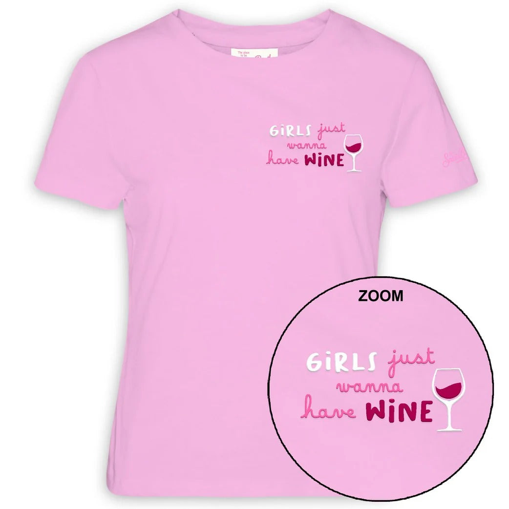 MC2 SAINT BARTH T-Shirt Donna Emilie-Girls Just Wine Rosa