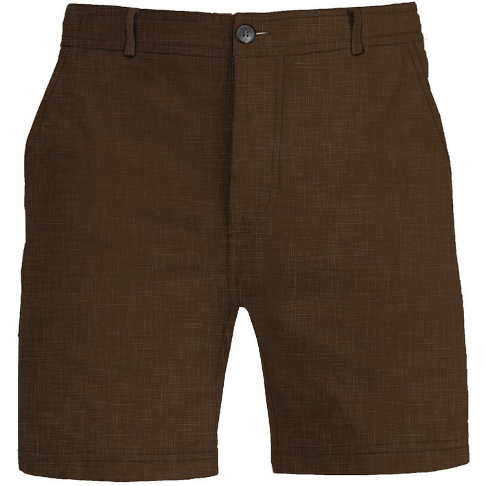 MC2 SAINT BARTH Shorts Uomo Ischia Linen-Marrone