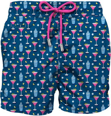 MC2 SAINT BARTH Boxer Uomo Lighting Micro Fantasy-Cosmo Navy