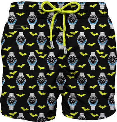MC2 SAINT BARTH Boxer Uomo Lighting Micro Fantasy-Bat O'Clock Nero