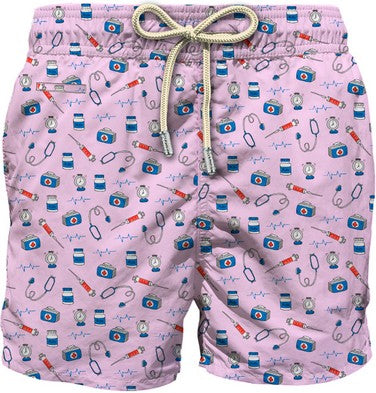 MC2 SAINT BARTH Boxer Uomo Lighting Micro Fantasy-Doctor Job Rosa