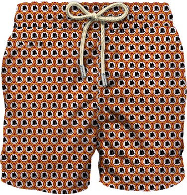 MC2 SAINT BARTH Boxer Uomo Lighting Micro Fantasy-As Roma New Bordeaux