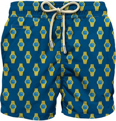 MC2 SAINT BARTH Boxer Uomo Lighting Micro Fantasy-Golden Hour Navy