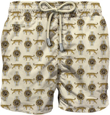 MC2 SAINT BARTH Boxer Uomo Lighting Micro Fantasy-Wild Watch Beige