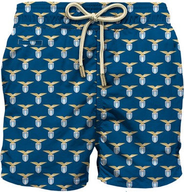 MC2 SAINT BARTH Boxer Uomo Lighting Micro Fantasy-Lazio Logo Navy