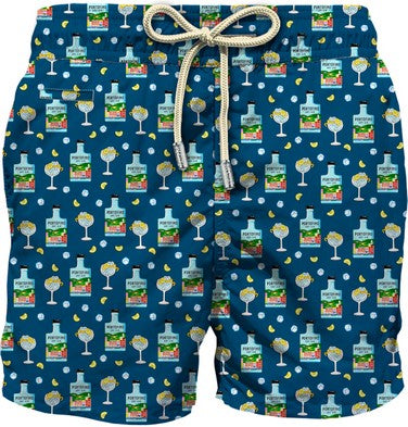 MC2 SAINT BARTH Boxer Uomo Lighting Micro Fantasy-Portofino Gin Navy