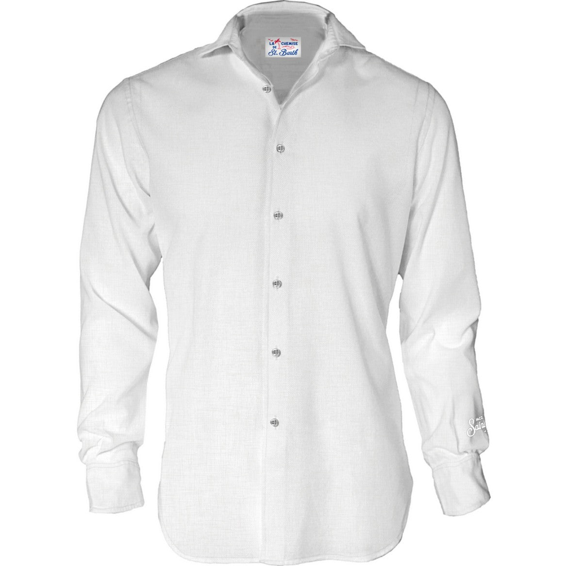 MC2 SAINT BARTH Camicia Uomo Pamplona-Bianco