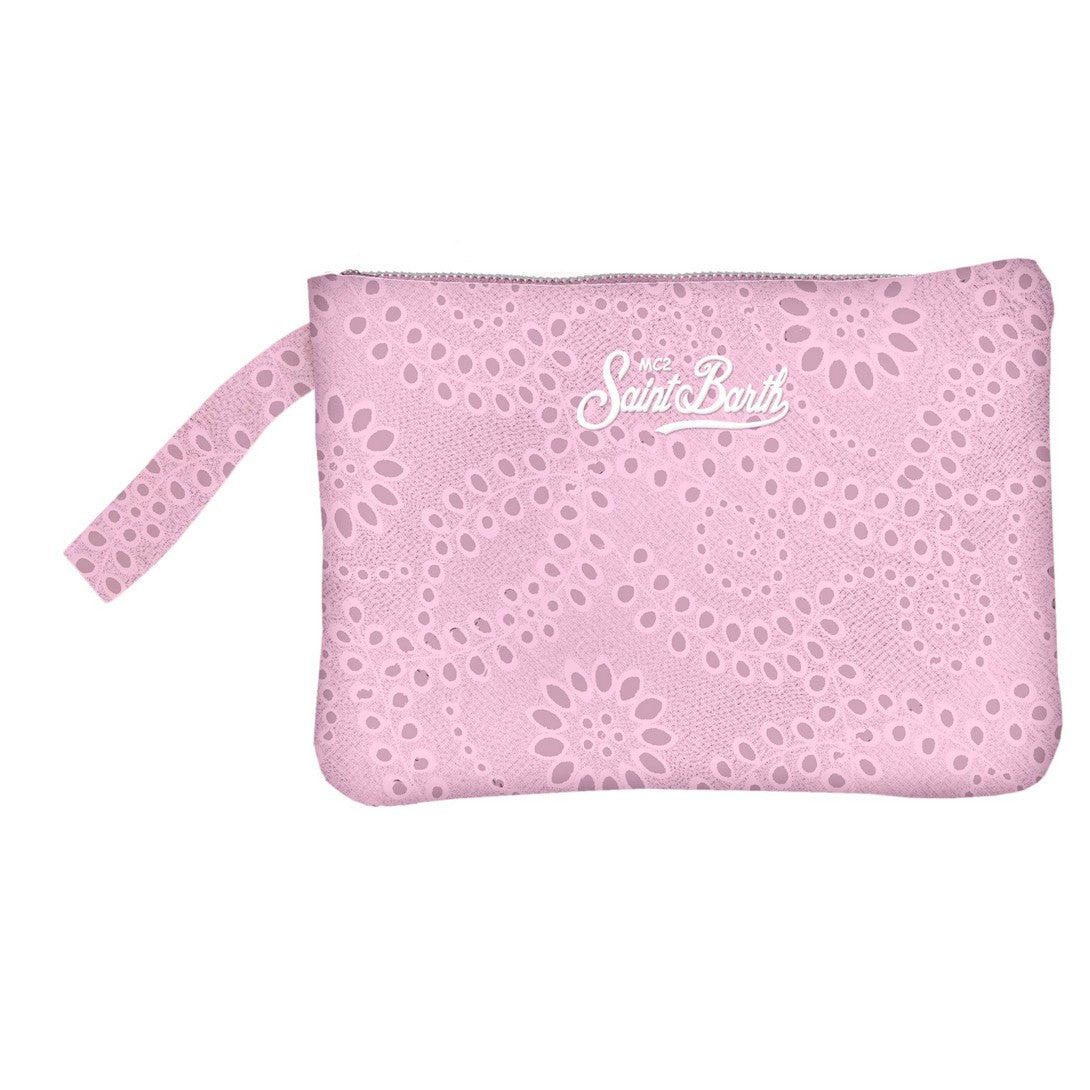 MC2 SAINT BARTH Pochette Pareasy Soft Cotton Flower-Rosa