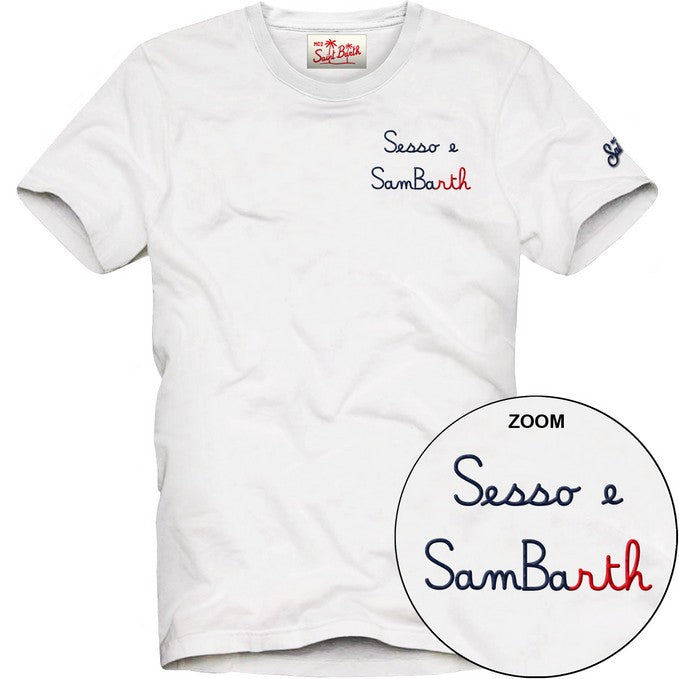 MC2 SAINT BARTH T-Shirt Uomo Portofino-SamBarth Bianco