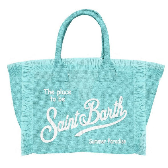 MC2 SAINT BARTH Borsa vanity Linen-Verde Acqua