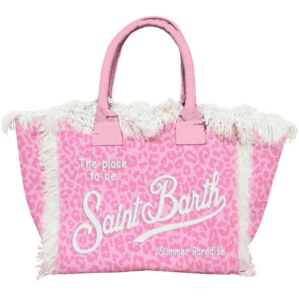 MC2 SAINT BARTH Borsa Vanity-Pastel Leopard Rosa