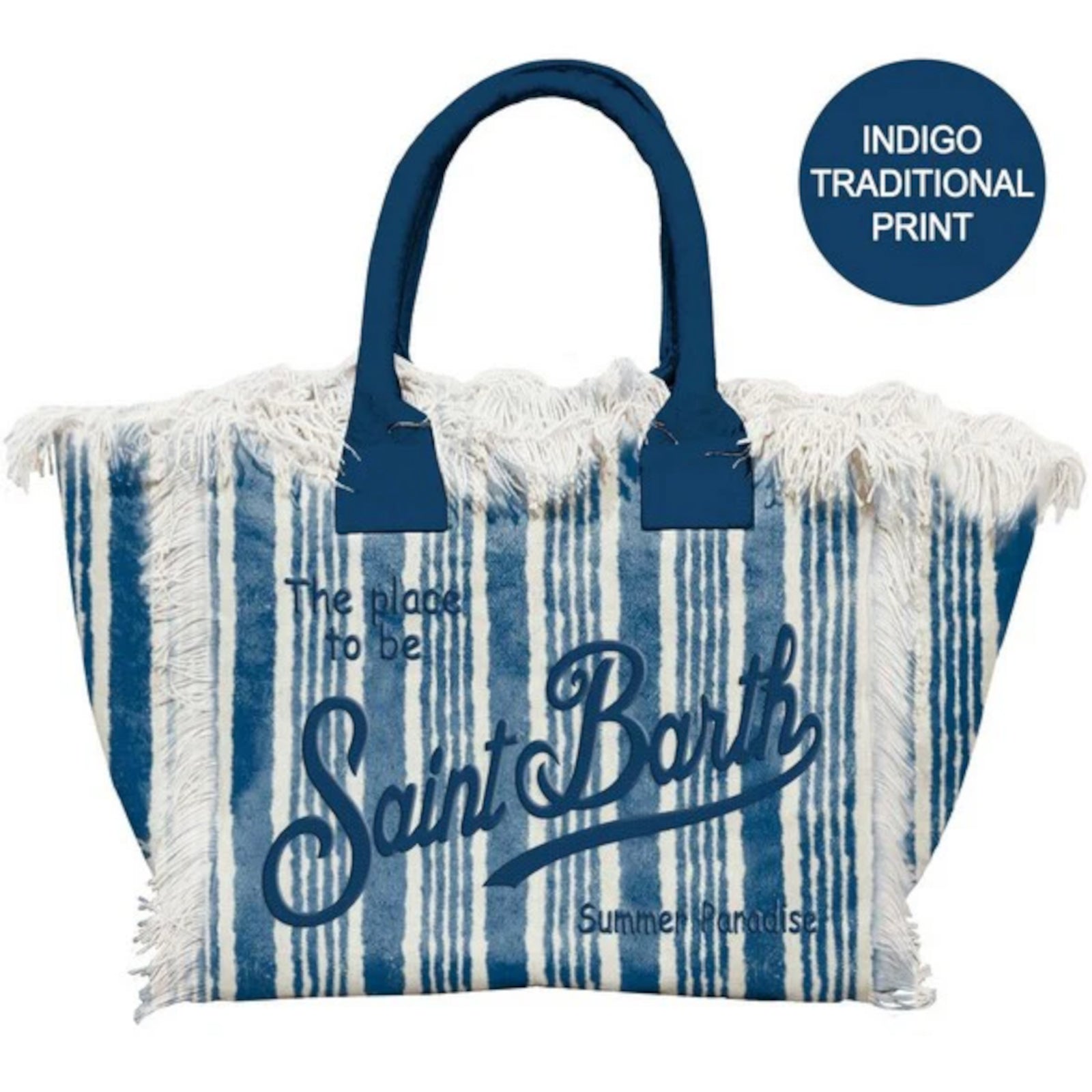 MC2 SAINT BARTH Borsa Vanity-Indigo Stripes