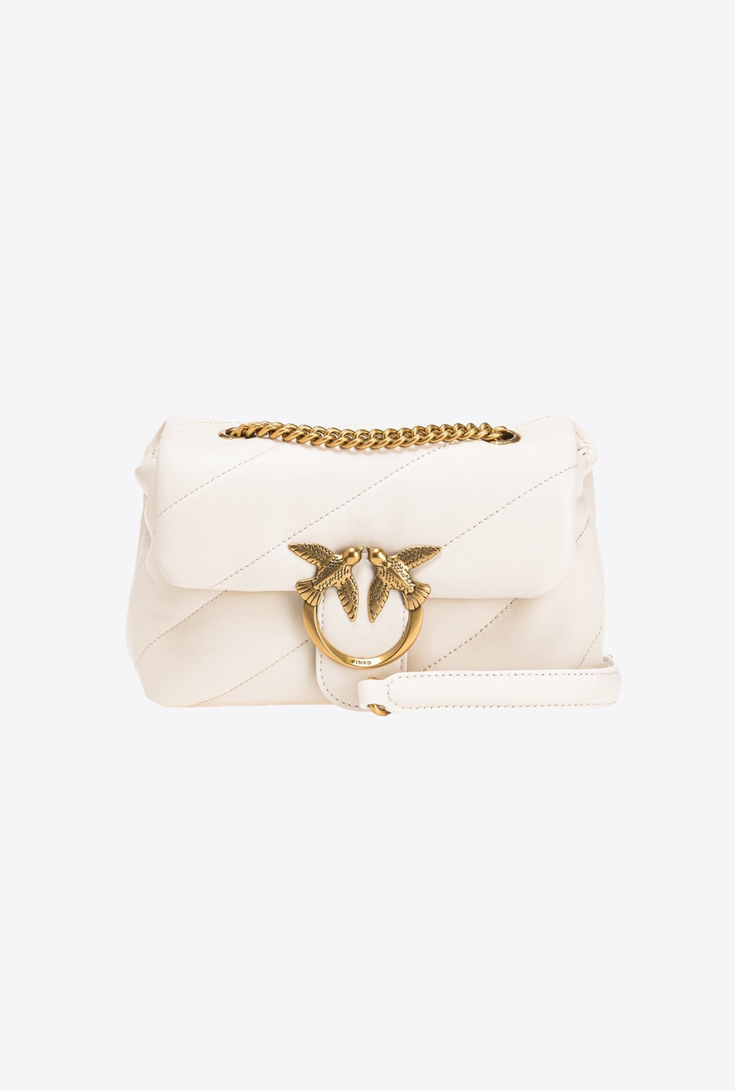 PINKO Borsa Love Puff Mini CL-Bianco Seta