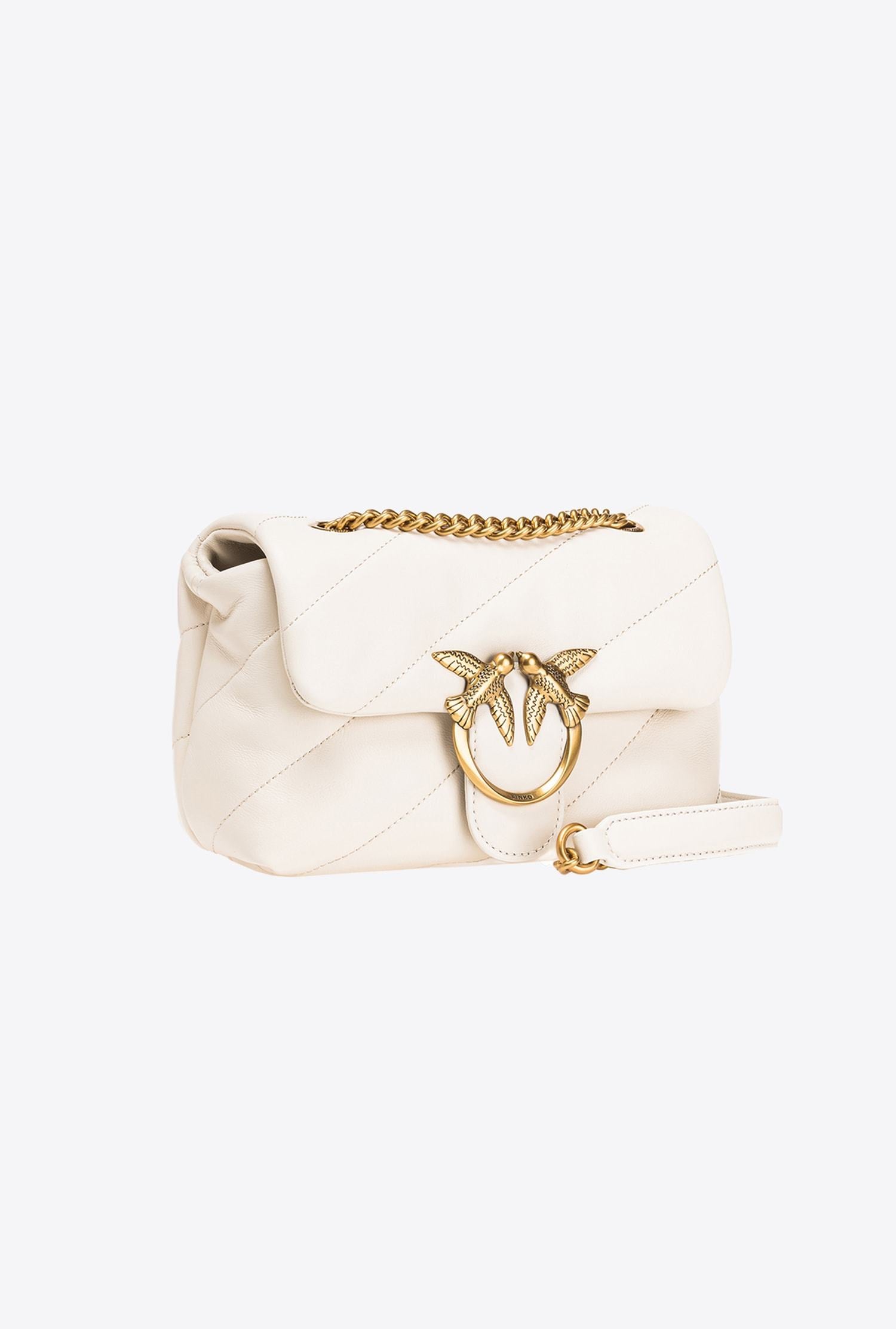 PINKO Borsa Love Puff Mini CL-Bianco Seta